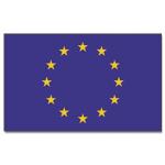 Vlajka Európska únia (EÚ) 30 x 45 cm na tyčke