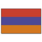 Vlajka Arménska 30 x 45 cm na tyčke