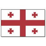 Vlajka Gruzie 30 x 45 cm na tyčce