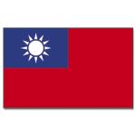 Vlajka Tchaj-wan 30 x 45 cm na tyčce