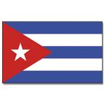 Vlajka Kuba 30 x 45 cm na tyčce