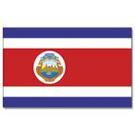 Vlajka Kostarika 30 x 45 cm na tyčke