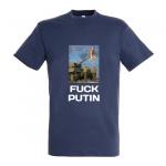 Tričko Fuck Putin Tank - navy