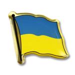 Odznak (pins) 19mm vlajka Ukrajina - barevný
