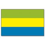 Vlajka Gabon 30 x 45 cm na tyčce