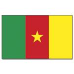 Vlajka Kamerun 30 x 45 cm na tyčce