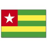 Vlajka Togo 30 x 45 cm na tyčce