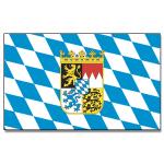 Vlajka Bavorsko so znakom 30 x 45 cm na tyčke