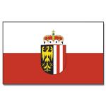 Vlajka Horné Rakúsko 30 x 45 cm na tyčke