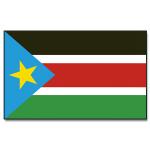 Vlajka Jižní Súdán 30 x 45 cm na tyčce