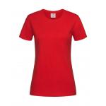 Tričko dámské Stedman Fitted s kulatým výstřihem - červené