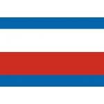 Samolepka vlajka krajská Trenčínský kraj (SR) 21x29,7 cm 1 ks