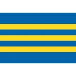 Samolepka vlajka krajská Trnavský kraj (SR) 14,8x21 cm 1 ks