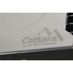 Gril na dřevěné uhlí skládací Cattara Igrne 30x60cm - stříbrný