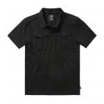Košeľa Brandit Jersey Poloshirt Jon 1/2 - čierna