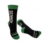 Ponožky Bennon Bennonky Relaxing Hardworker - čierne-zelené