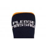 Ponožky Bennon Bennonky Message Please - čierne-oranžové