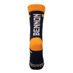 Ponožky Bennon Bennonky Message Please - čierne-oranžové