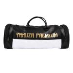 Taška kožená Yakuza Premium Skull - černá-bílá