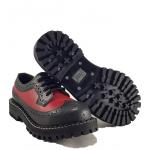 Topánky Steel Alcapone 4-dierkové - čierne-červené
