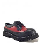 Topánky Steel Alcapone 4-dierkové - čierne-červené