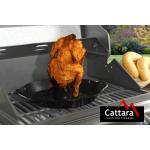 Stojan grilovací na kuře s pánví Cattara - černý