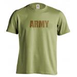Tričko 1Te Army - svetlo zelené