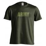 Tričko 1Te Army - olivové