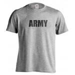 Tričko 1Te Army - tmavo sivé