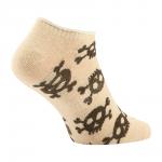 Lehké letní ponožky M-Tac Pirate Skull Lower - béžové
