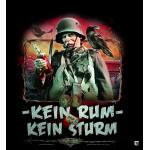 Triko Mars and Arms Kein Rum Kein Sturm - černé