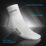 Polofroté ponožky s aktivním stříbrem Gultio - bílé
