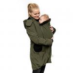 Kabát na nosenie detí Liliputi 4in1 Mama Coat - olivový