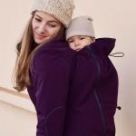 Kabát na nosenie detí Liliputi 4in1 Mama Coat - fialový