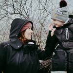 Kabát na nosenie detí Liliputi 4in1 Mama Coat - čierny