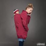 Kabát na nošení dětí Liliputi 4in1 Mama Coat - červený