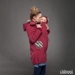 Kabát na nosenie detí Liliputi 4in1 Mama Coat - červený