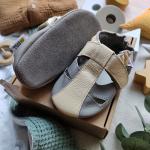 Kožené sandálky Liliputi Soft Sandals Atacama - sivé