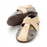 Kožené sandálky Liliputi Soft Sandals Atacama - sivé