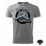 Triko Striker GLOCK 17 - šedé