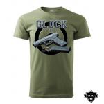 Tričko Striker GLOCK 17 - olivové