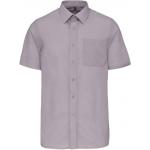 Pánská košile s krátkým rukávem Kariban ACE - světle šedá