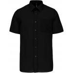 Pánska košeľa s krátkym rukávom Kariban ACE - čierna