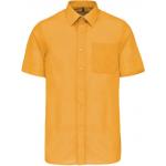 Pánská košile s krátkým rukávem Kariban ACE - žlutá
