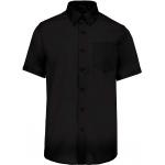 Pánská košile s krátkým rukávem Kariban Premium - černá