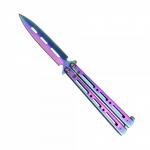 Nůž motýlek Steel Claw Knives Spear - fialový