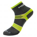 Cyklistické ponožky Progress Cycling - šedé-zelené