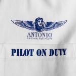 Košeľa s náramenníkmi Antonio Pilot on Duty - biela