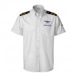 Košeľa s náramenníkmi Antonio Pilot on Duty - biela
