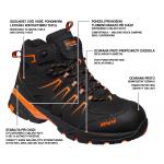 Topánky pracovné Bennon Orlando XTR S3 NM High - čierne-oranžové